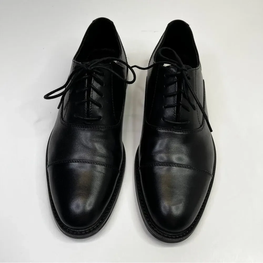 The Men's Store at Bloomingdale's Cap Toe Oxford shoes black - 8